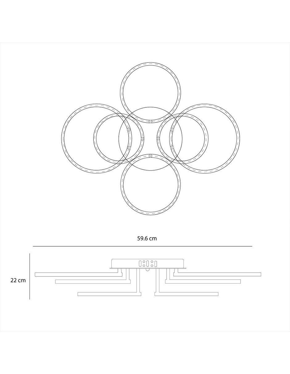 Lámpara de techo led 7