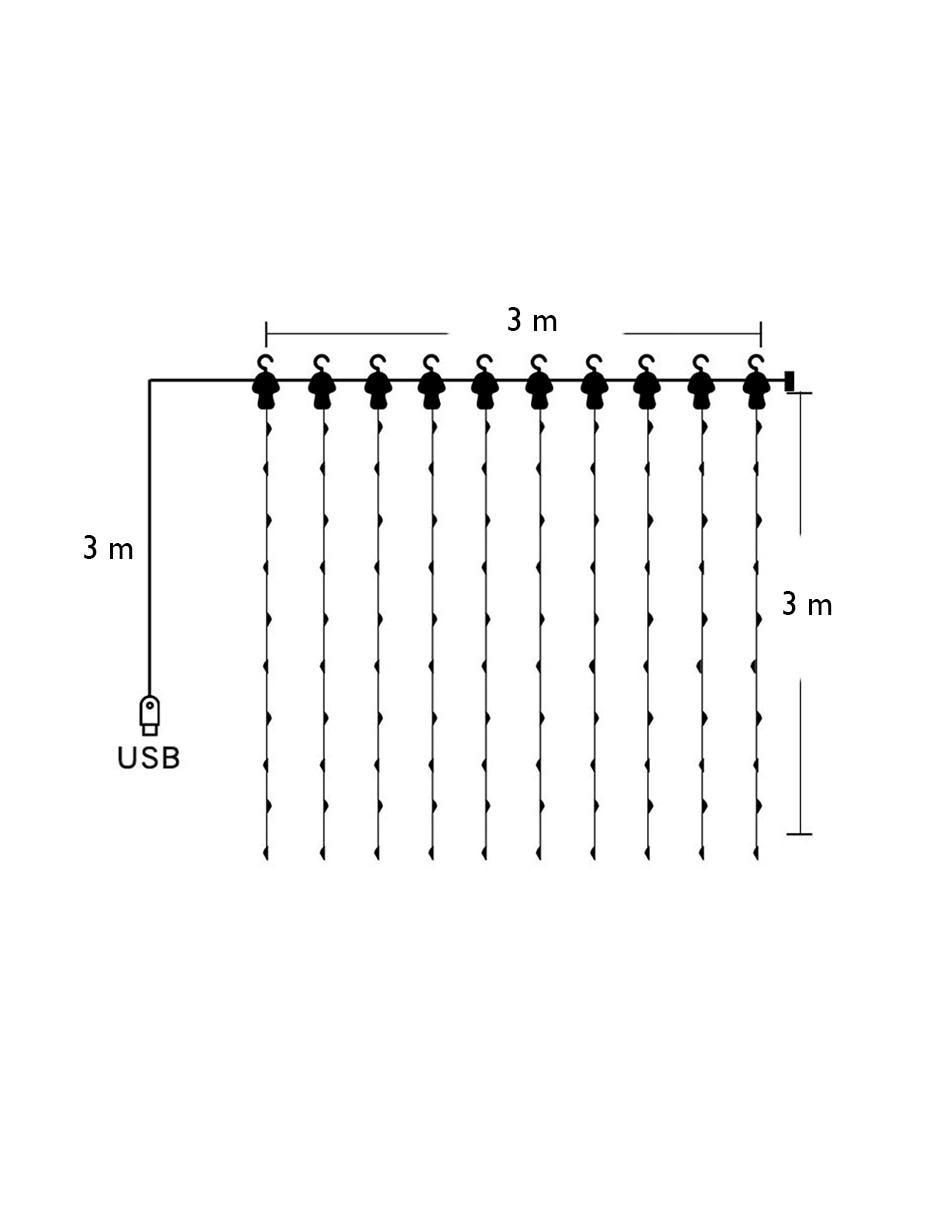 Serie LED DY-DEW300 con 160 focos 6