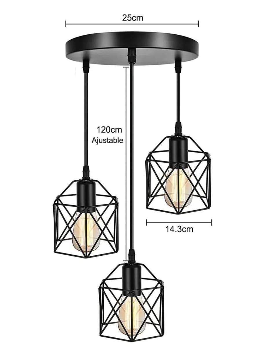 Lámpara colgante Incandescente y LED 5