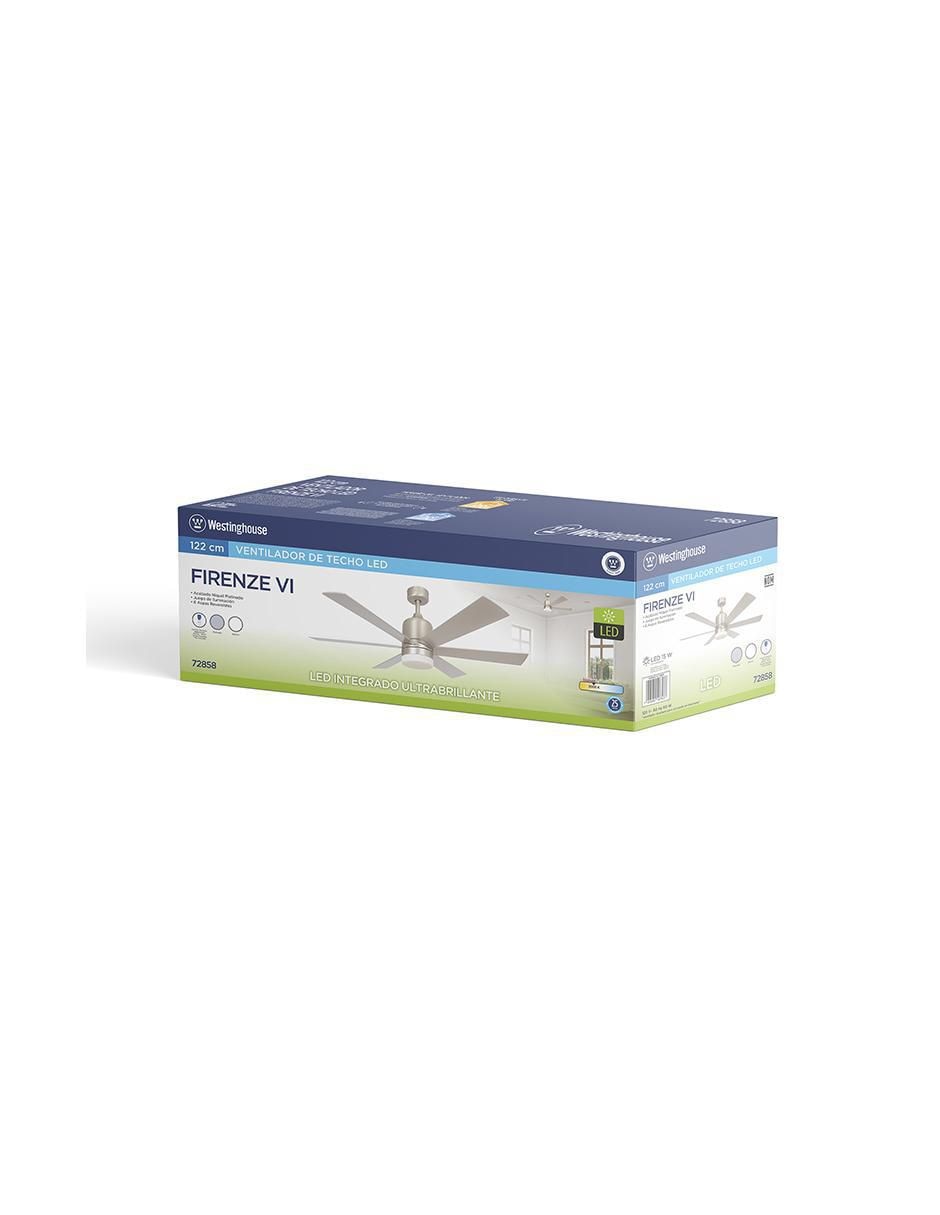 Ventilador de techo con control remoto 3 velocidades 4