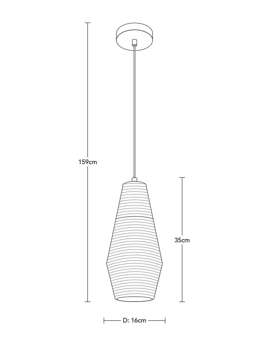 Lámpara colgante tradicional Sleek Chic 7