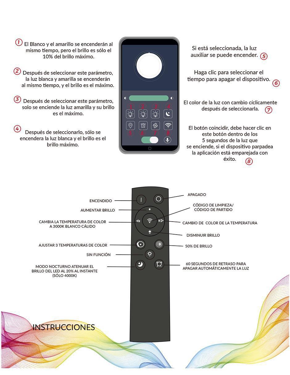 Lámpara de techo LED Akari 3