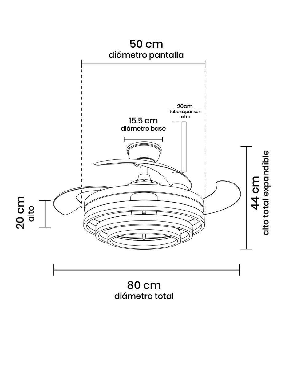 Ventilador de techo 6 velocidades 9