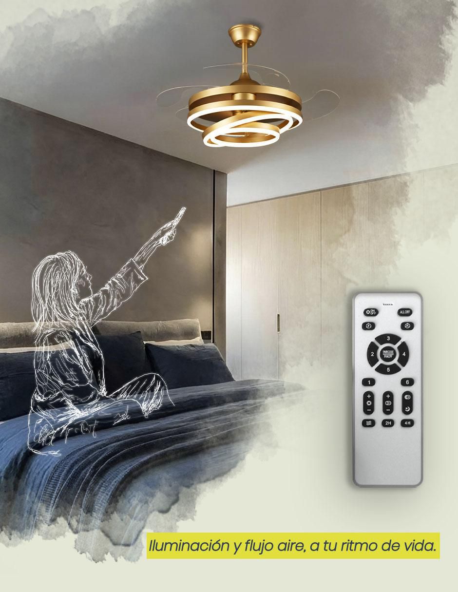 Ventilador de techo 6 velocidades 8