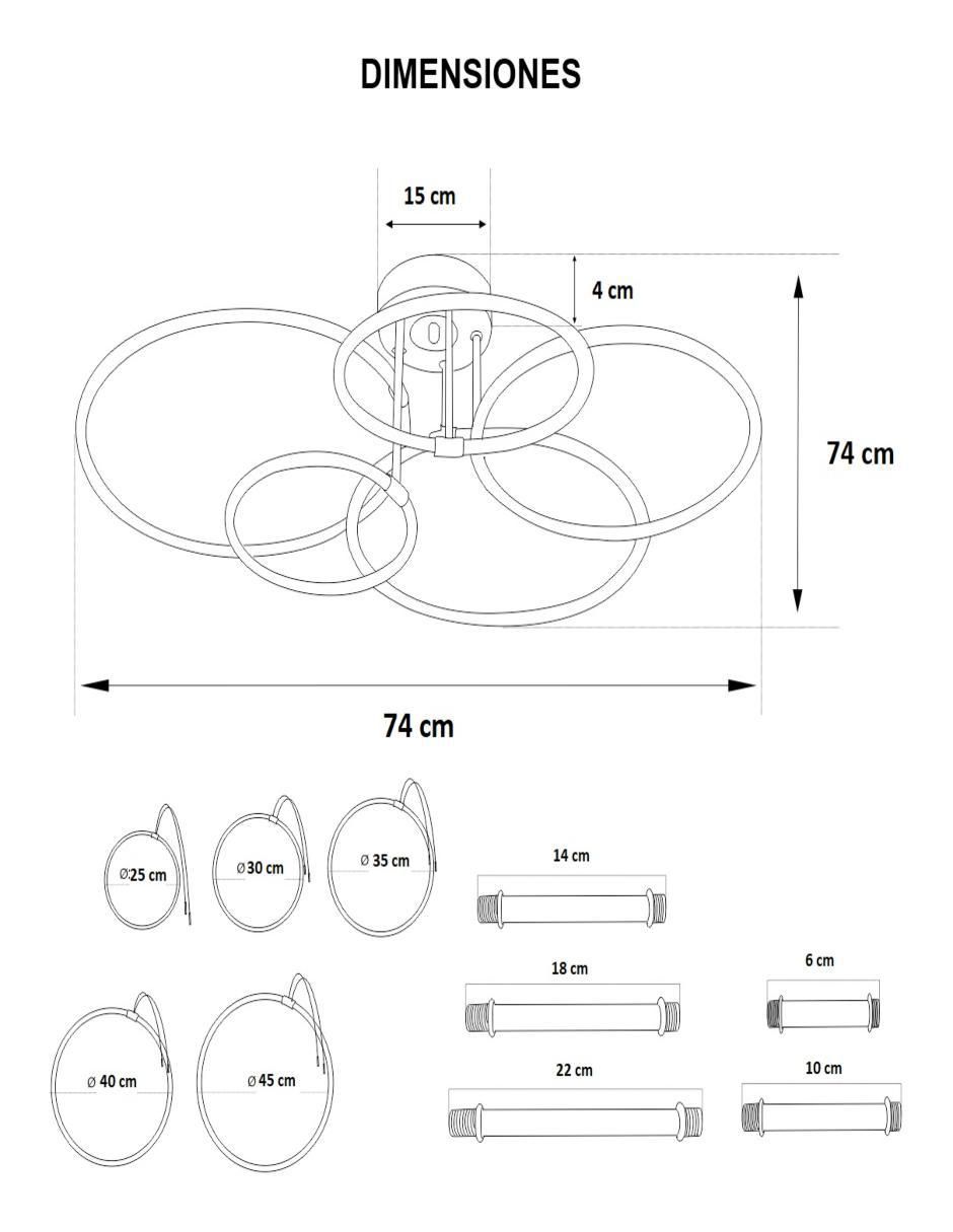 Lámpara colgante led 4