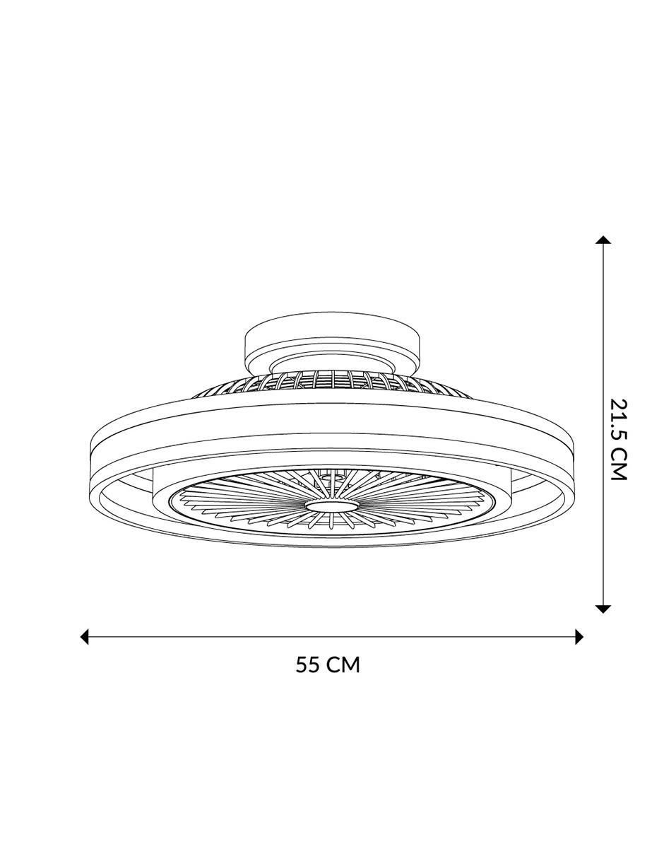 Ventilador de techo con control remoto 6 velocidades 7