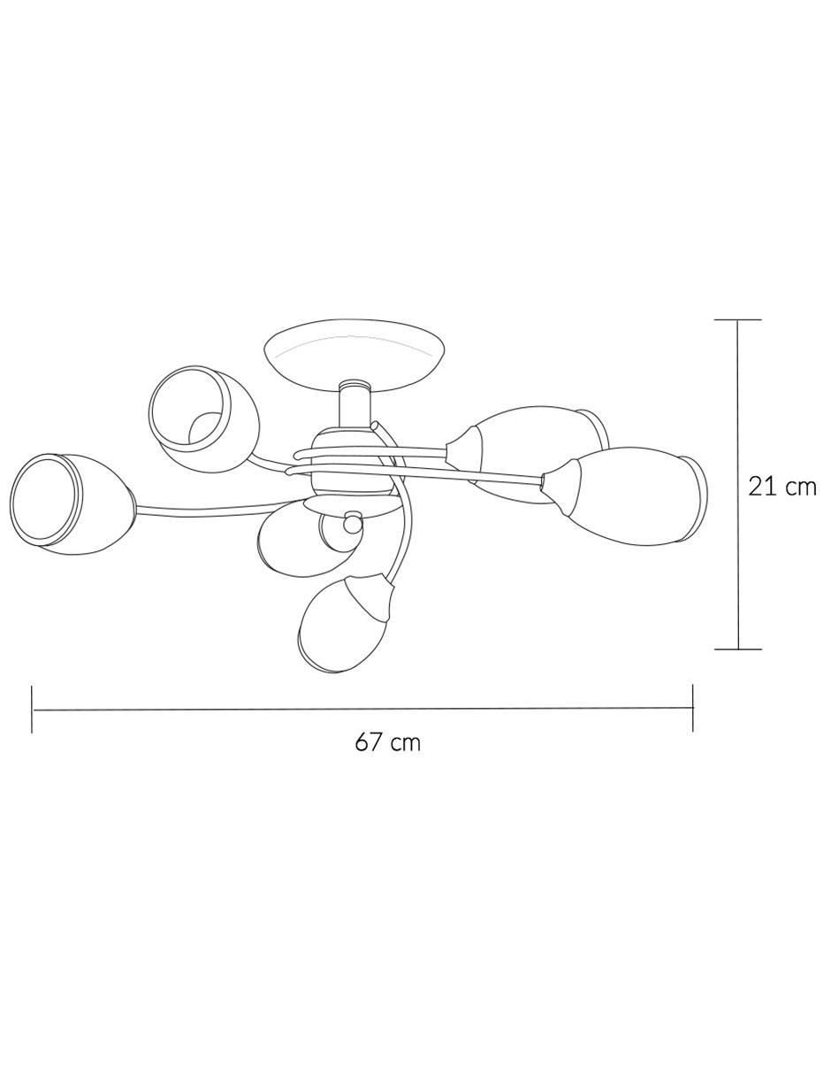 Lámpara de techo led 6