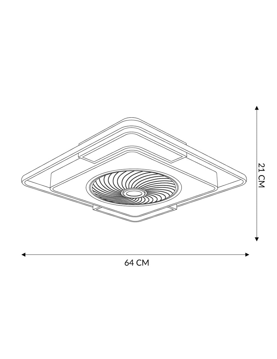 Ventilador de techo con control remoto 6 velocidades 6