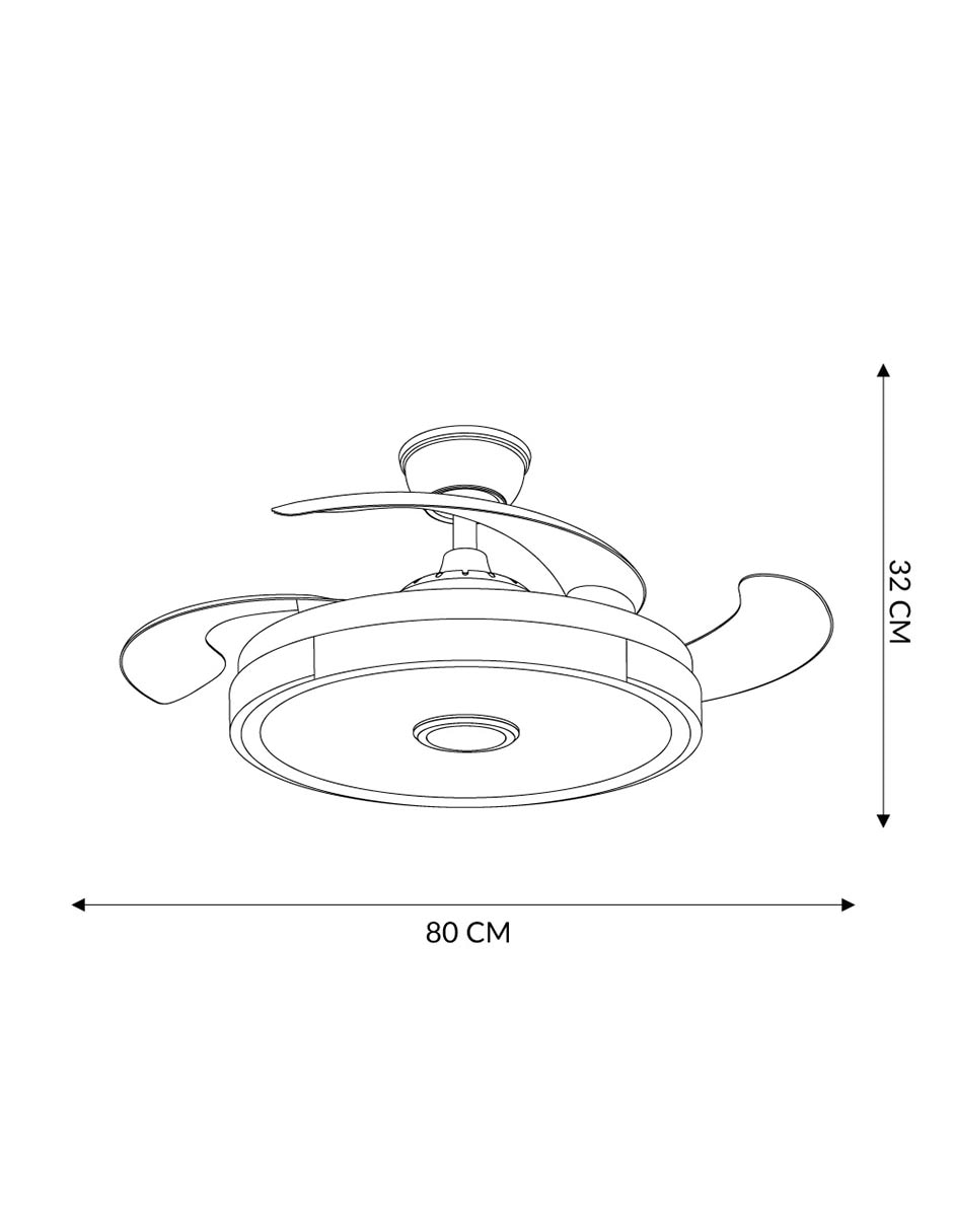 Ventilador de techo con control remoto 6 velocidades 6