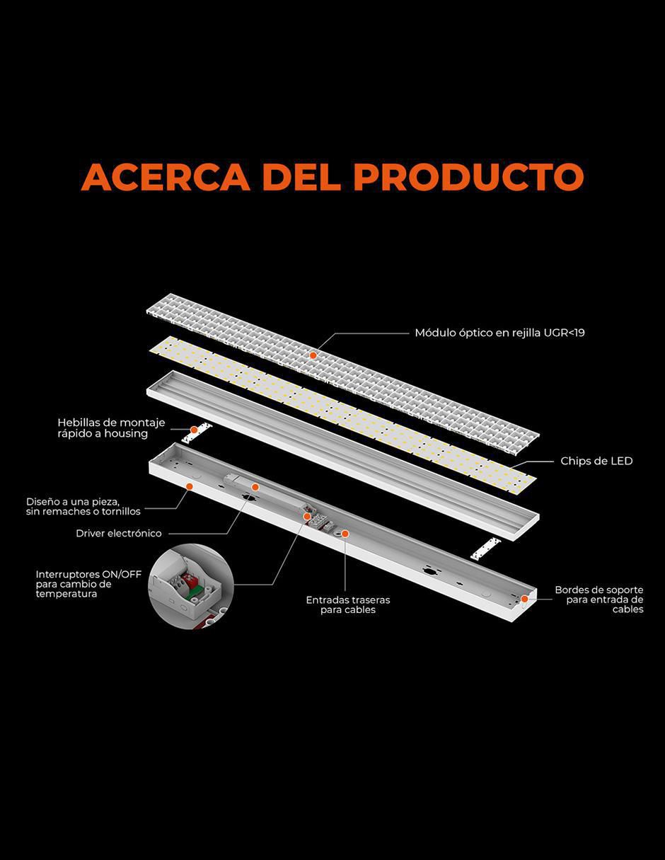 Lámpara colgante Tecnolite led Fawaris
