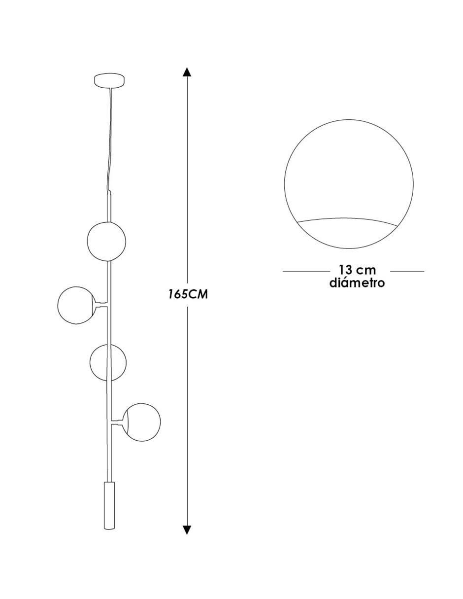 Lámpara colgante led 8