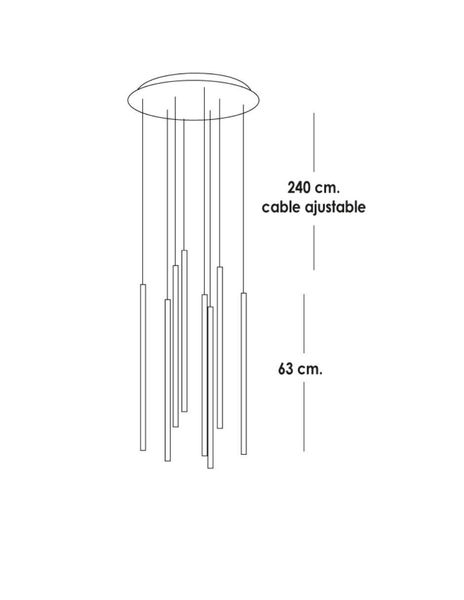 Lámpara colgante LED 6