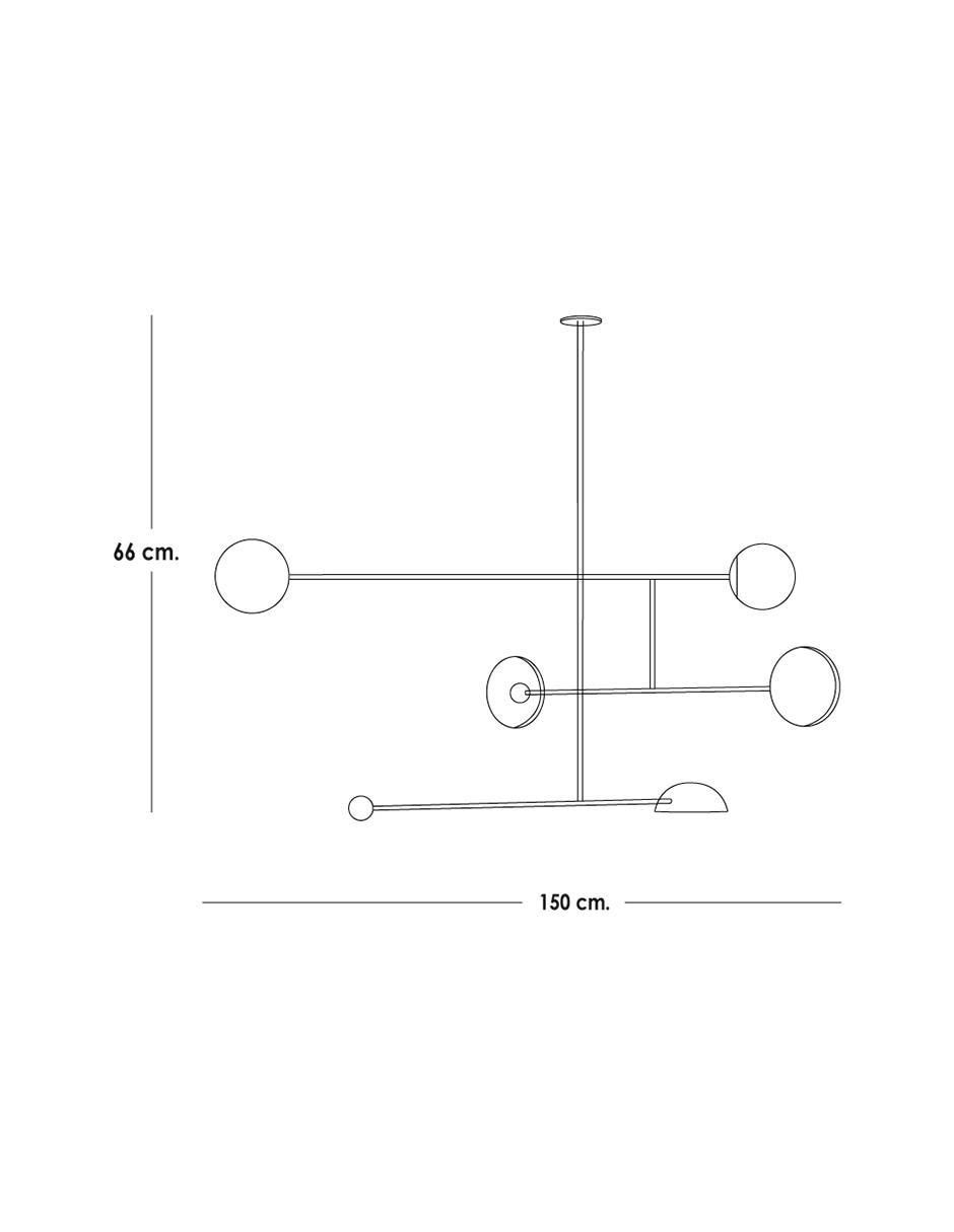 Lámpara colgante LED 8