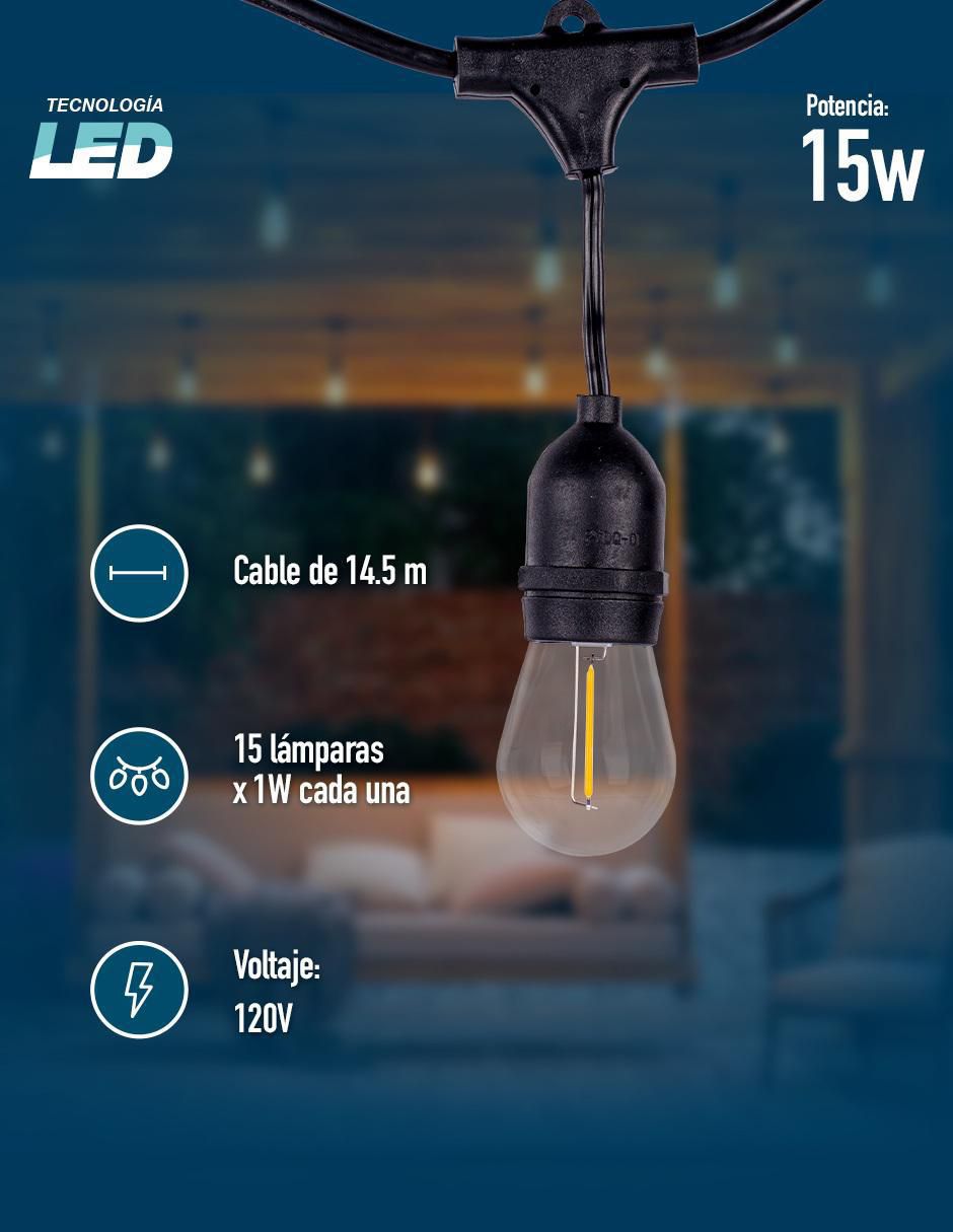 Serie LED con 15 focos 6