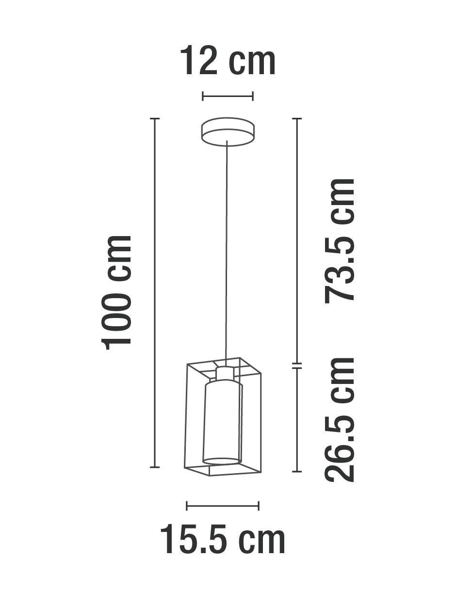 Lámpara colgante Incandescente y LED 5