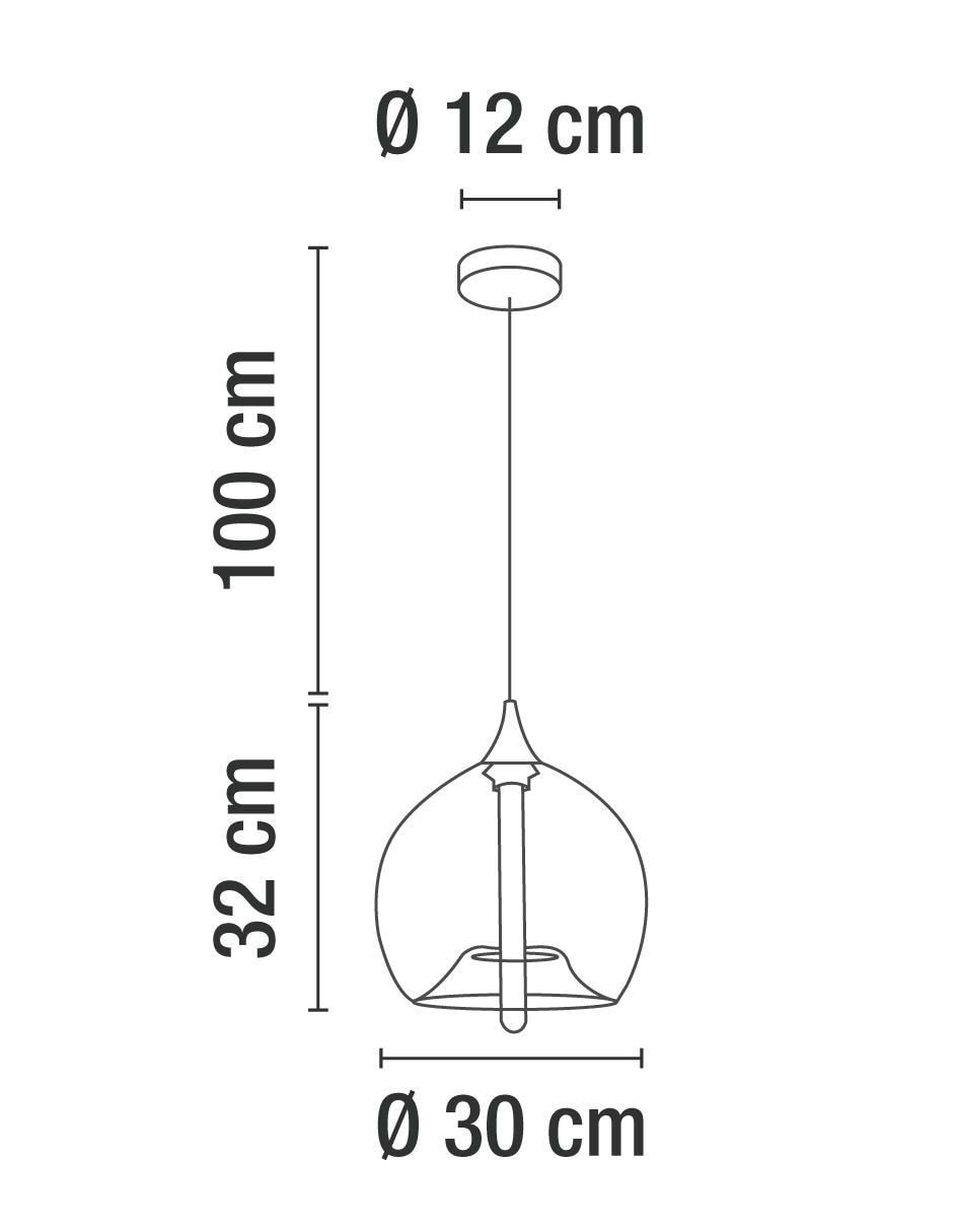 Lámpara colgante Incandescente y LED 6