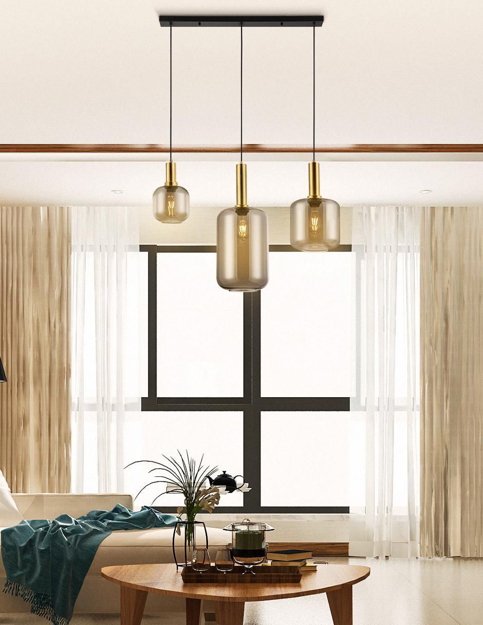 Lampara colgante incandescente y led 8