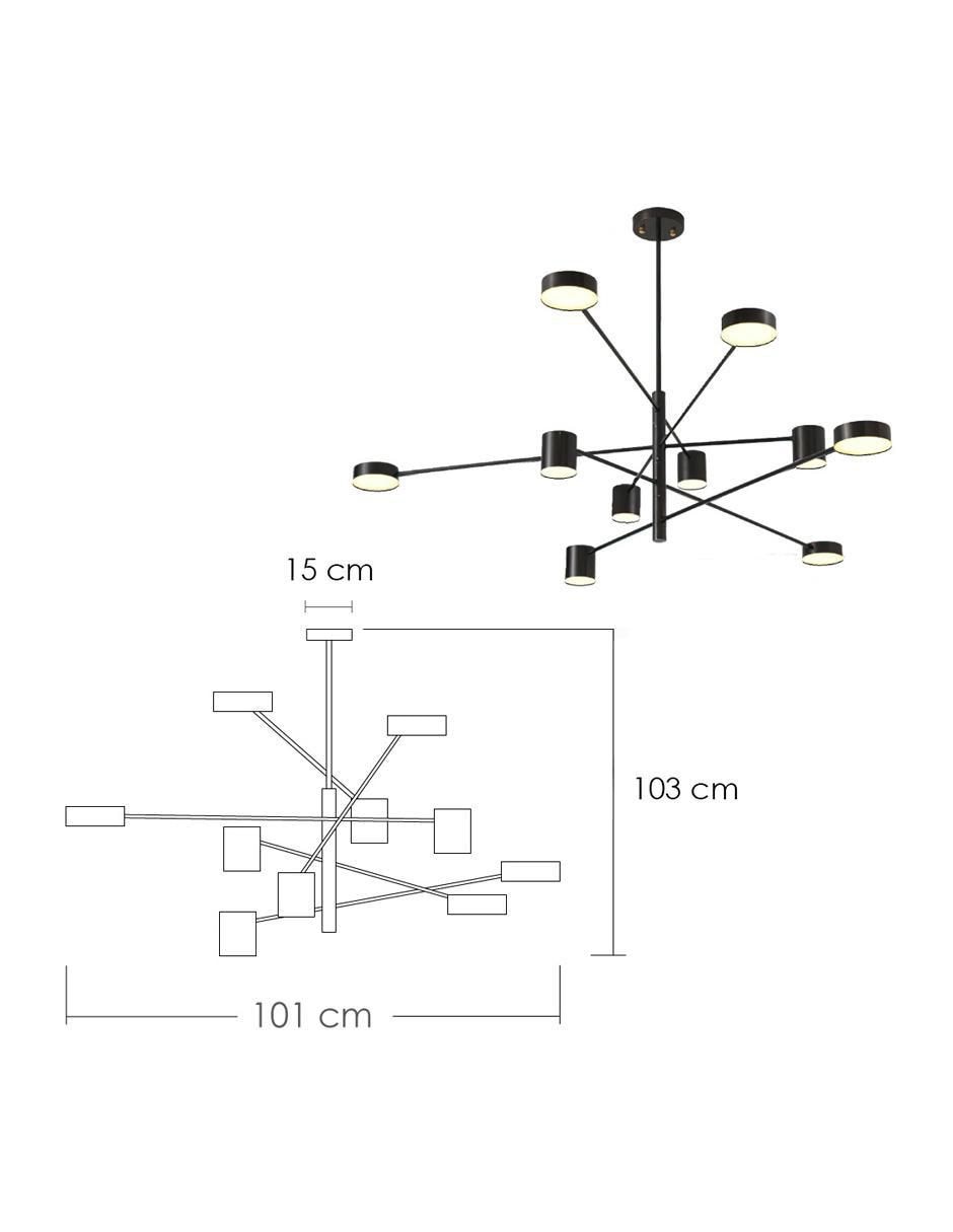 Lámpara colgante LED 8