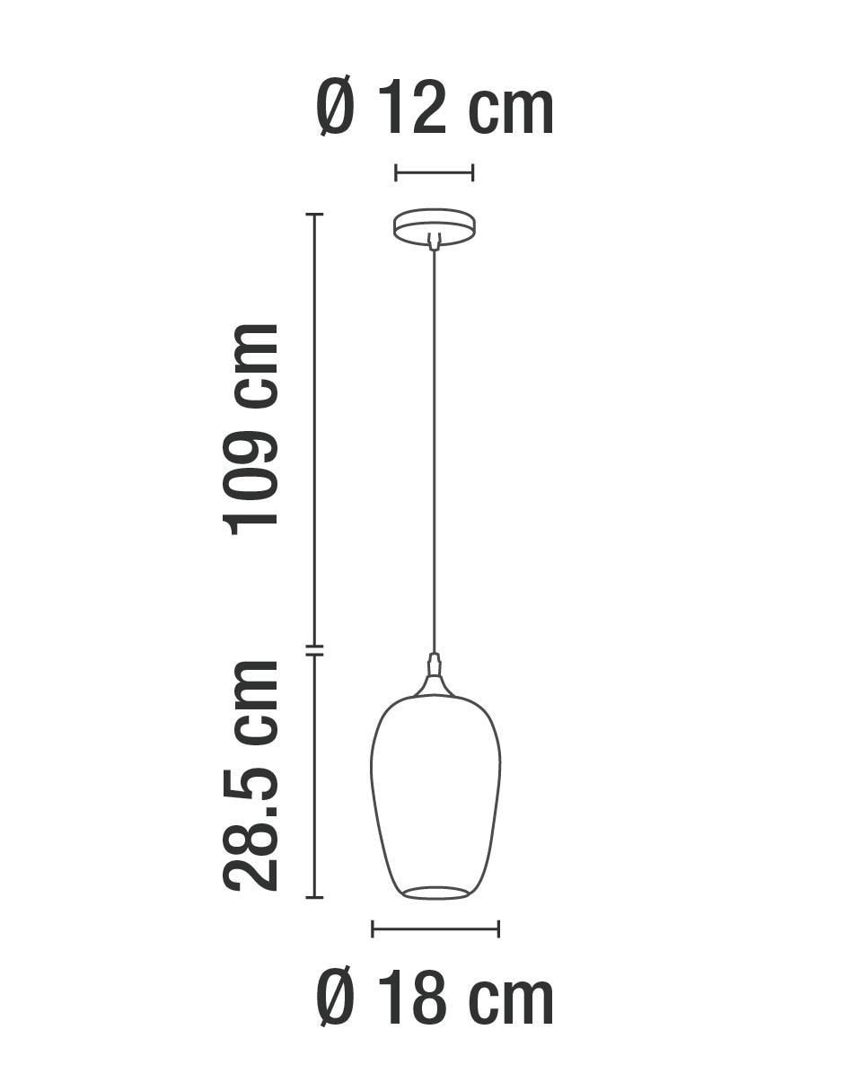 Lámpara colgante Incandescente y LED 4