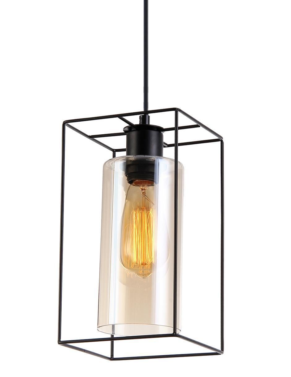 Lámpara colgante incandescente y led 3