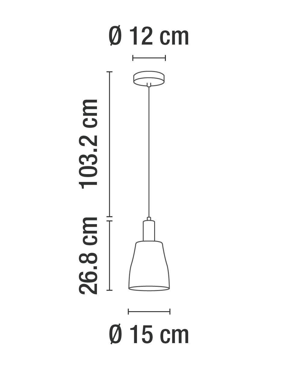 Lámpara colgante Incandescente y LED 3