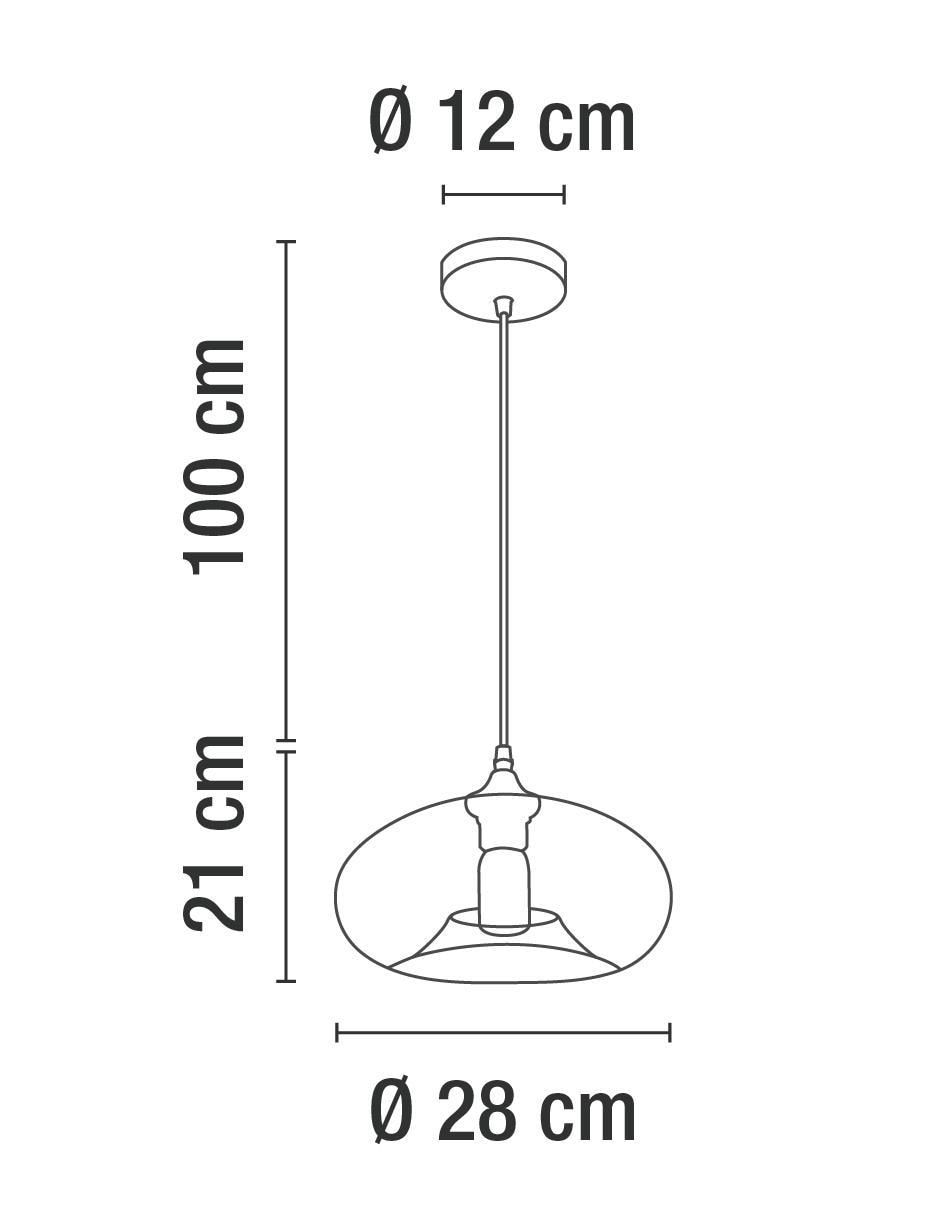 Lámpara colgante Incandescente y LED 4