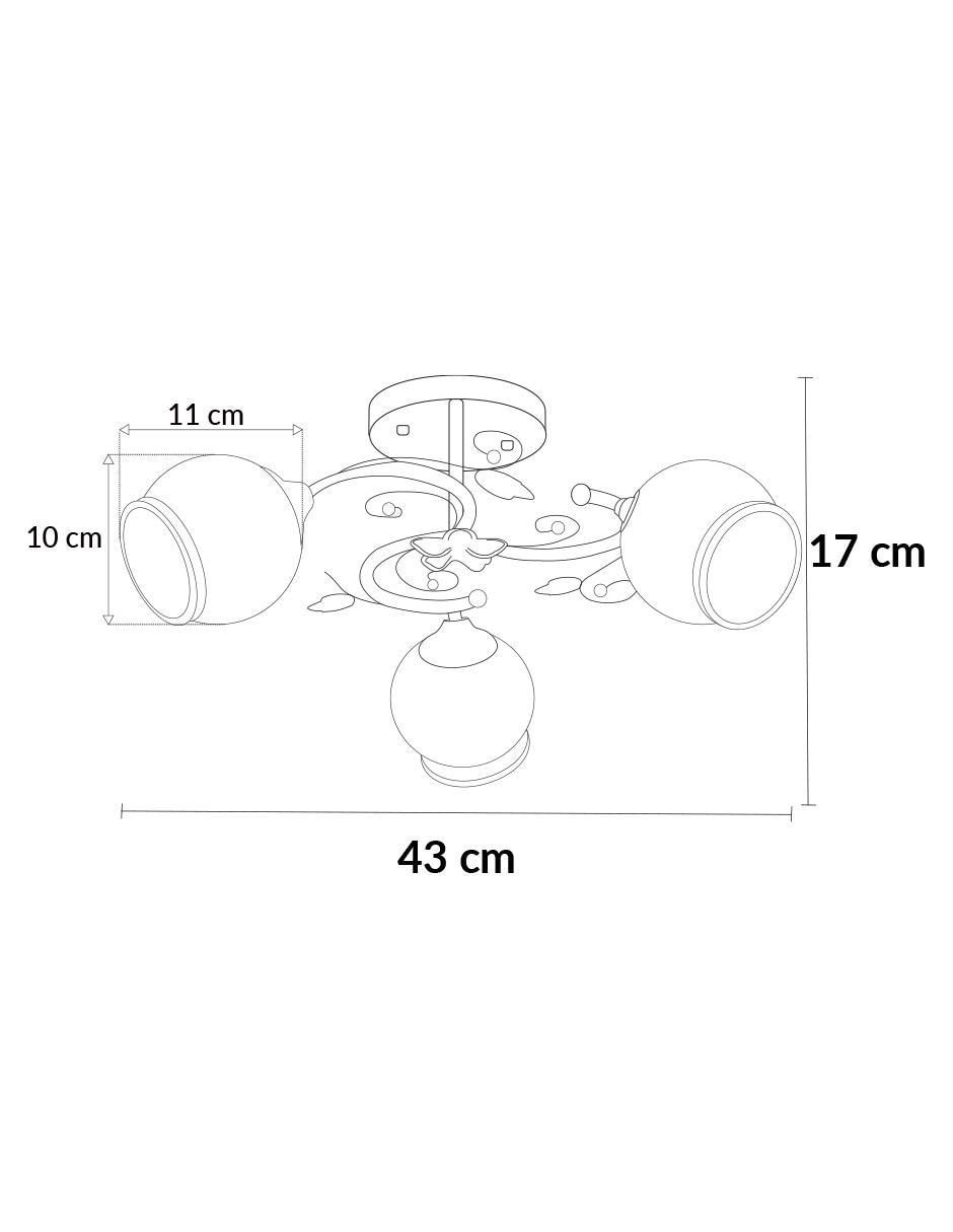 Lámpara de techo Incandescente Adrik 5