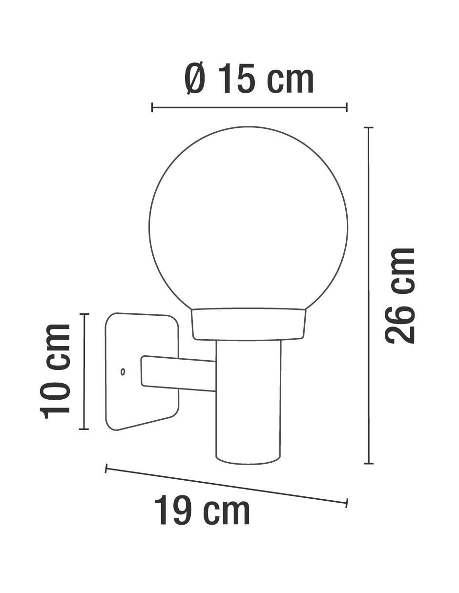 Árbotante incandescente y led 3