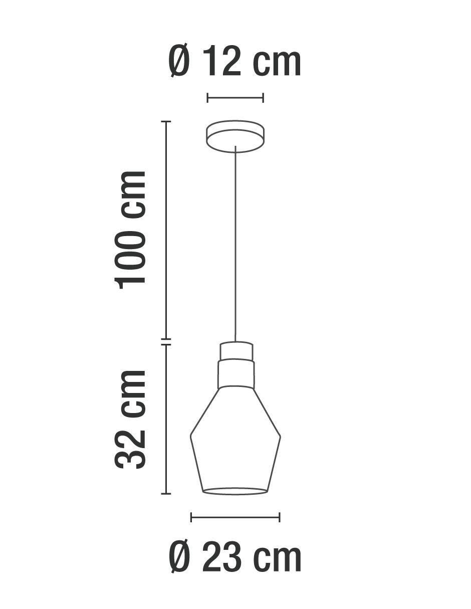 Lámpara colgante Incandescente y LED 6
