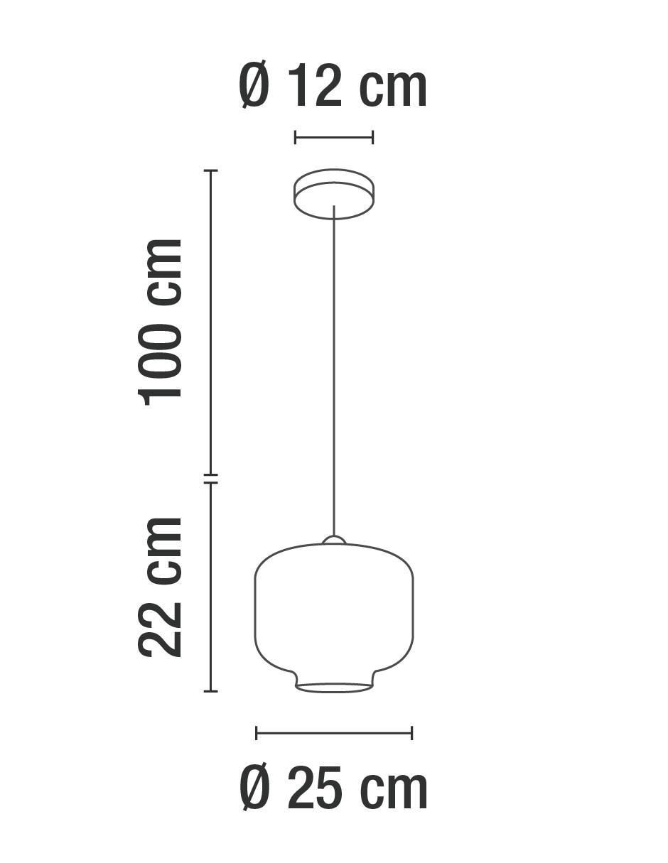 Lámpara colgante Incandescente y LED 5