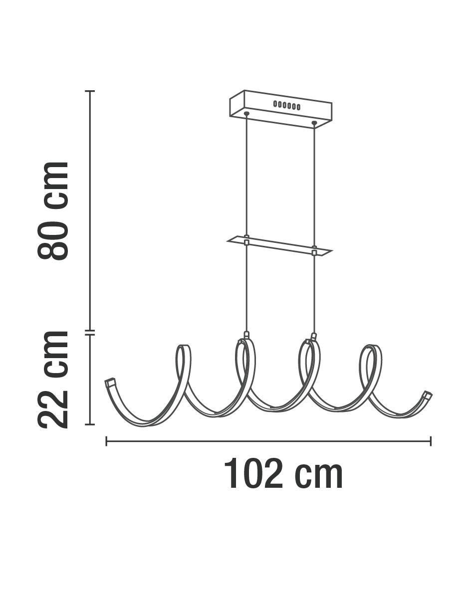 Lámpara colgante LED 4