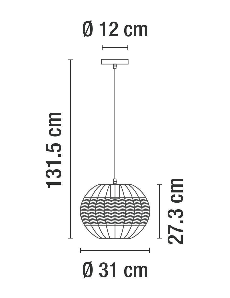 Lámpara colgante Incandescente y LED 4