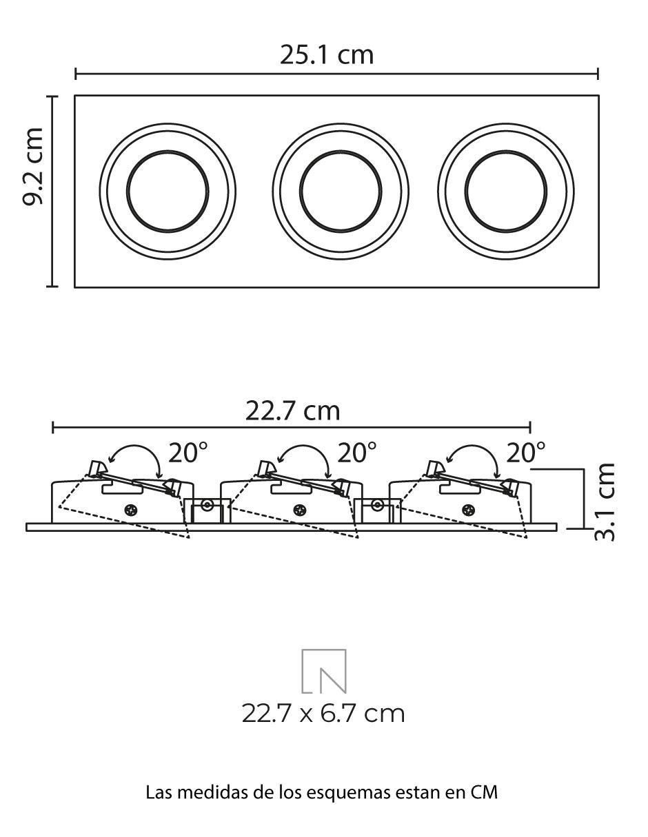 Lámpara de techo LED 8