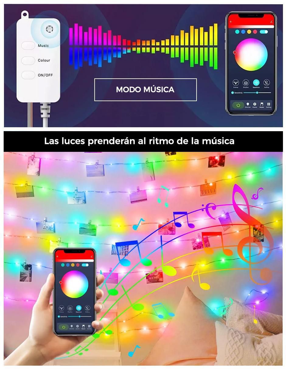 Serie LED con 65 focos 5