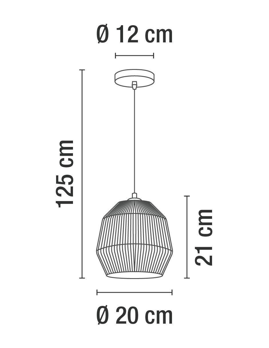 Lámpara colgante Incandescente y LED 4