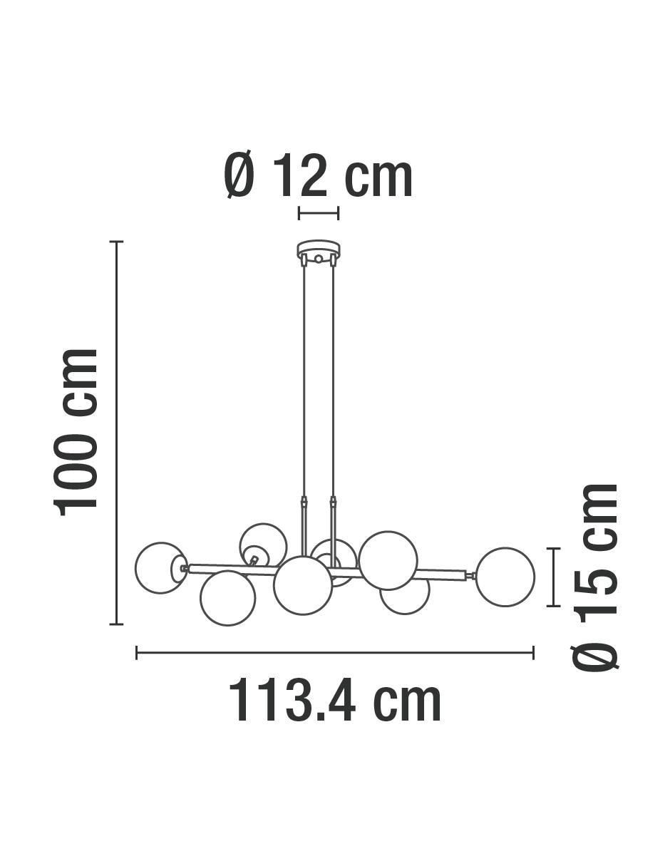 Lámpara colgante incandescente y LED 5
