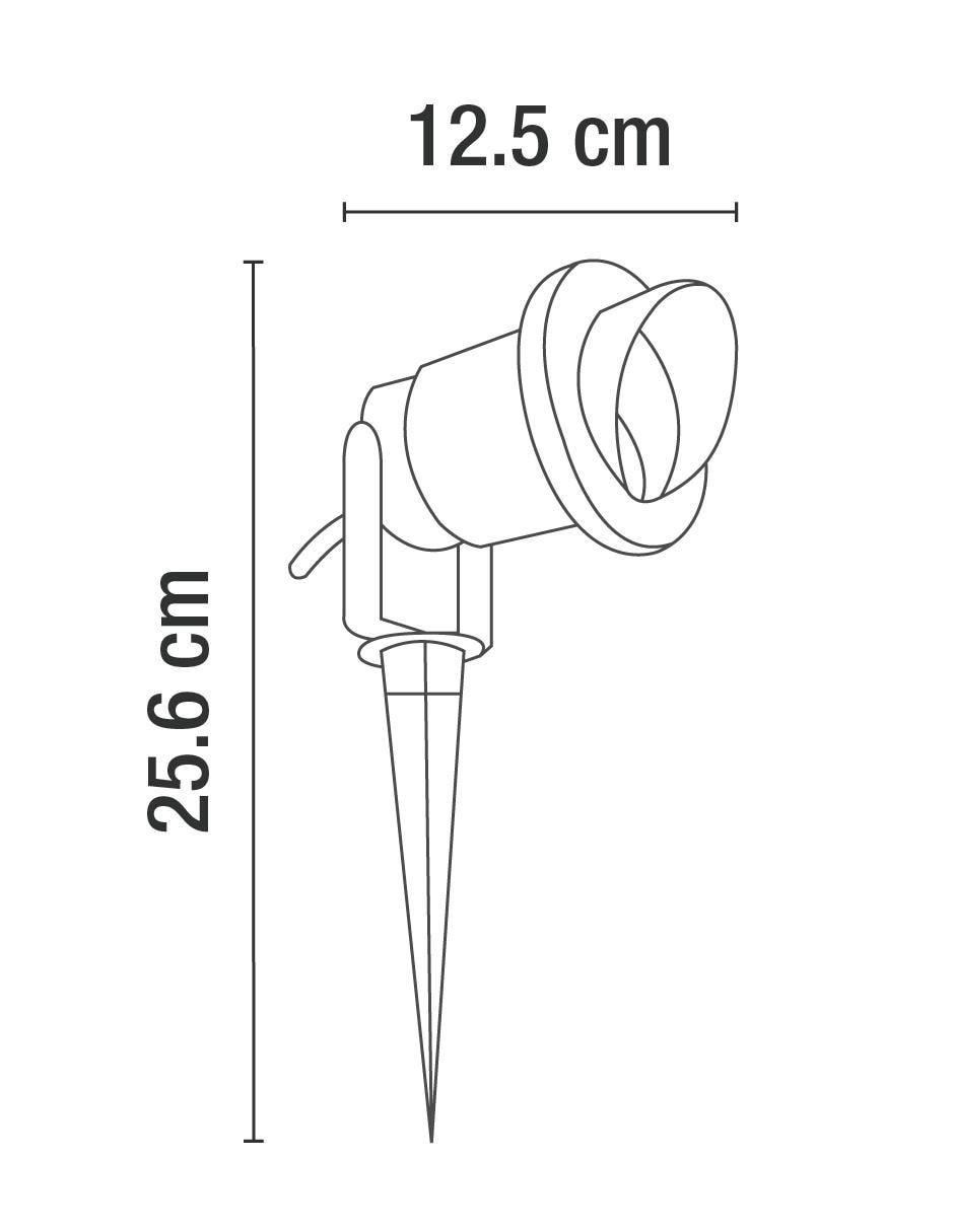 Árbotante incandescente y led 6