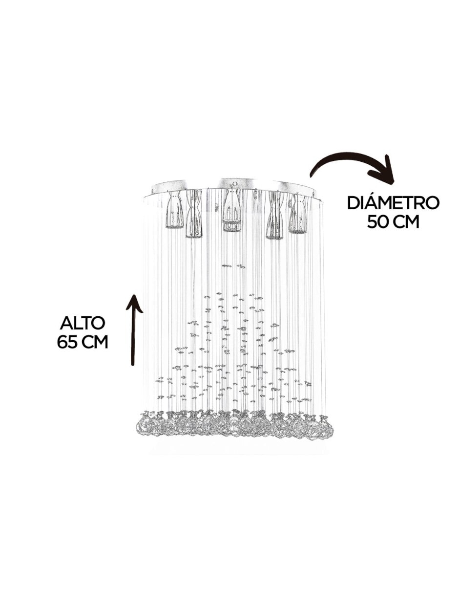 Lámpara colgante led 6