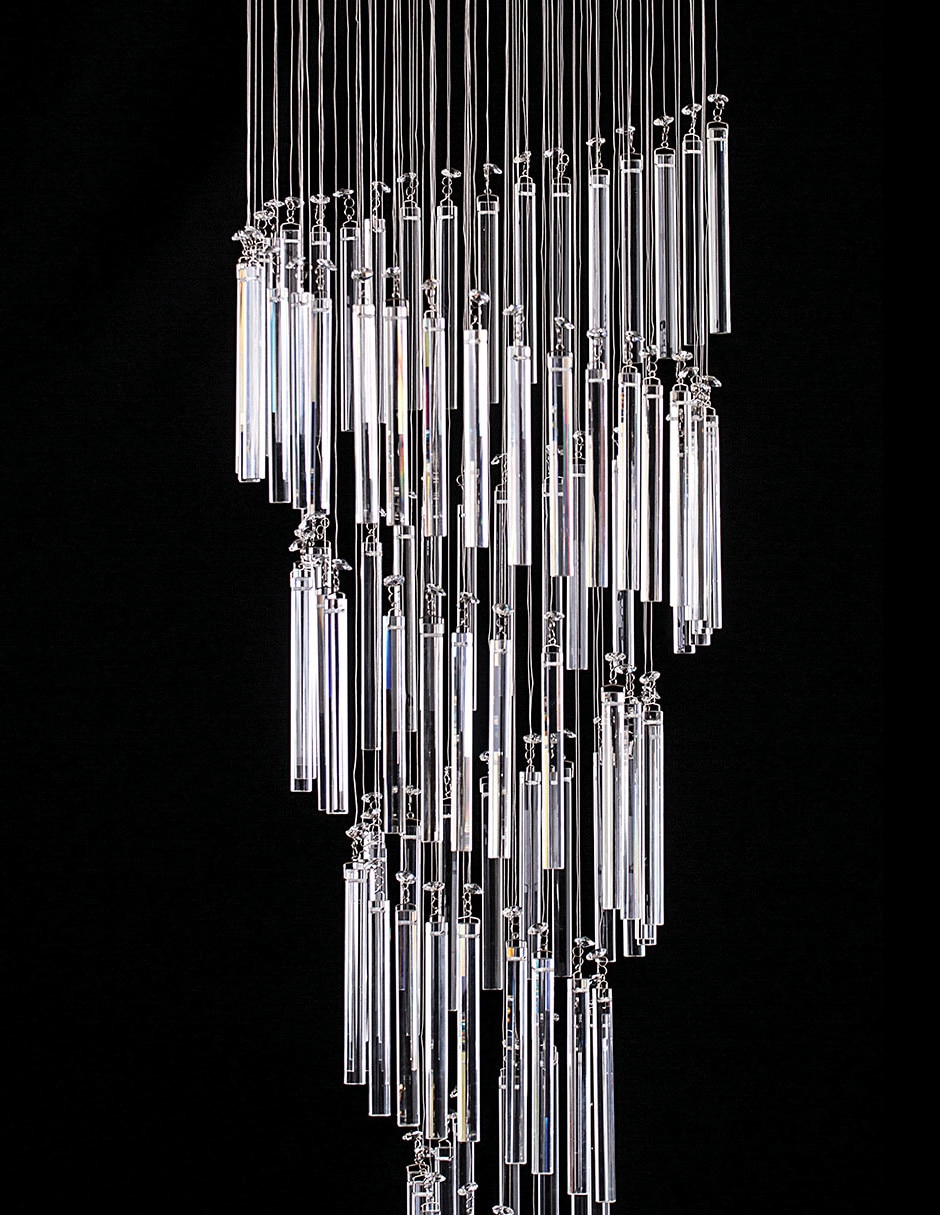 Lámpara colgante LED Williams Krystal 4