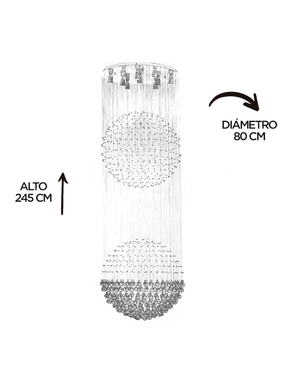 Lámpara colgante led 6