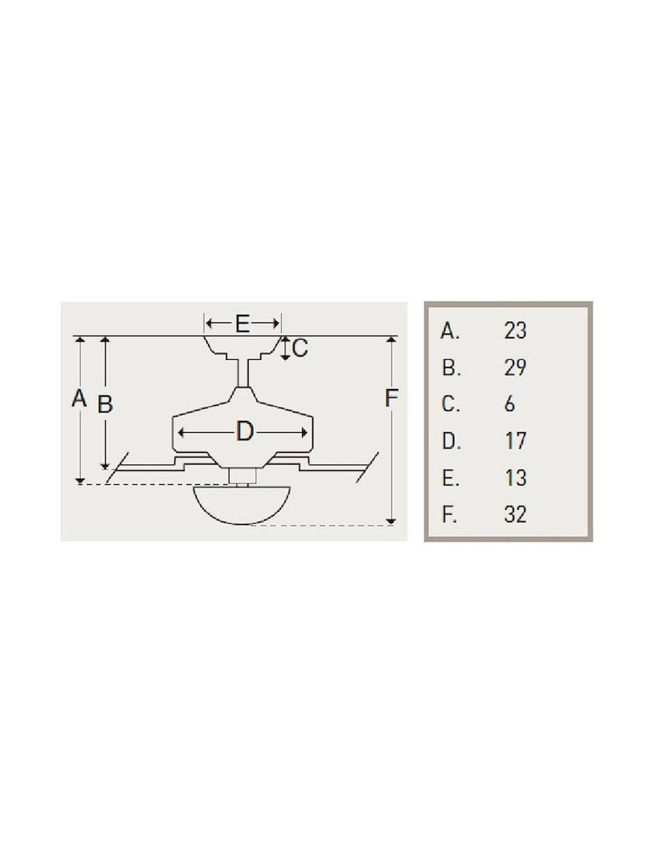 Ventilador de techo 3 velocidades 4
