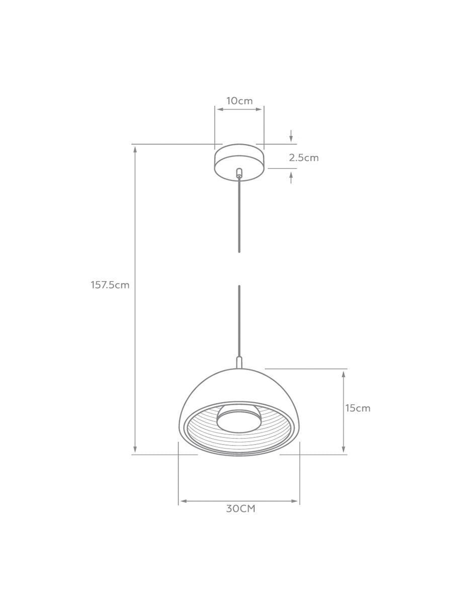 Lámpara colgante led Musca 6
