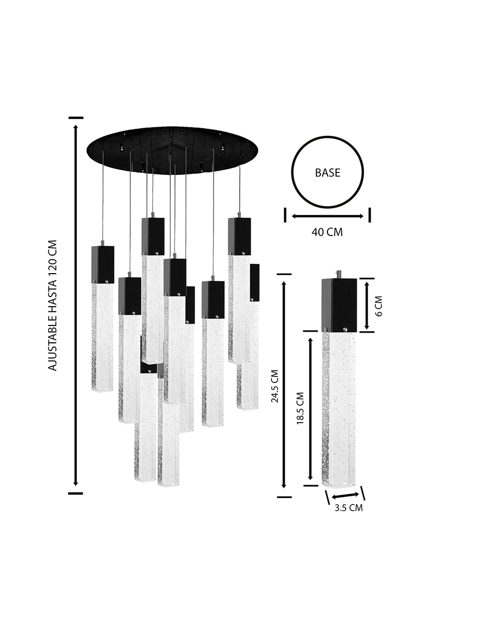 Lampara colgante LED 9