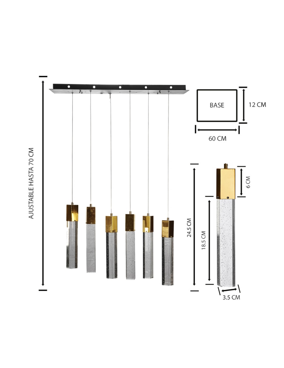 Lampara colgante LED 9