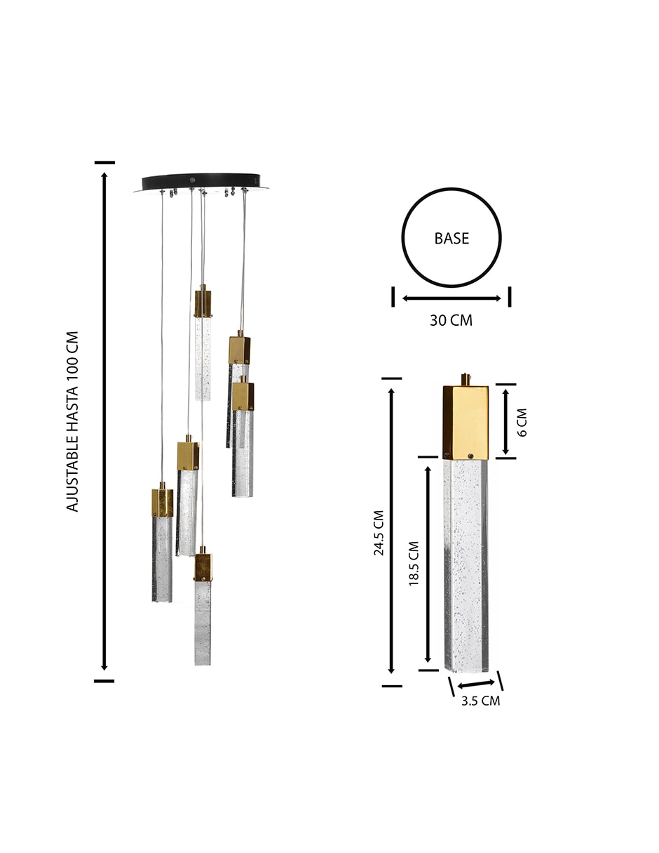 Lampara colgante LED 8