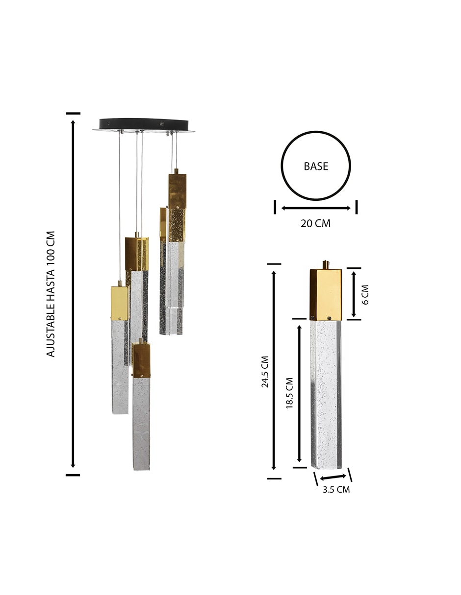 Lampara colgante LED 9