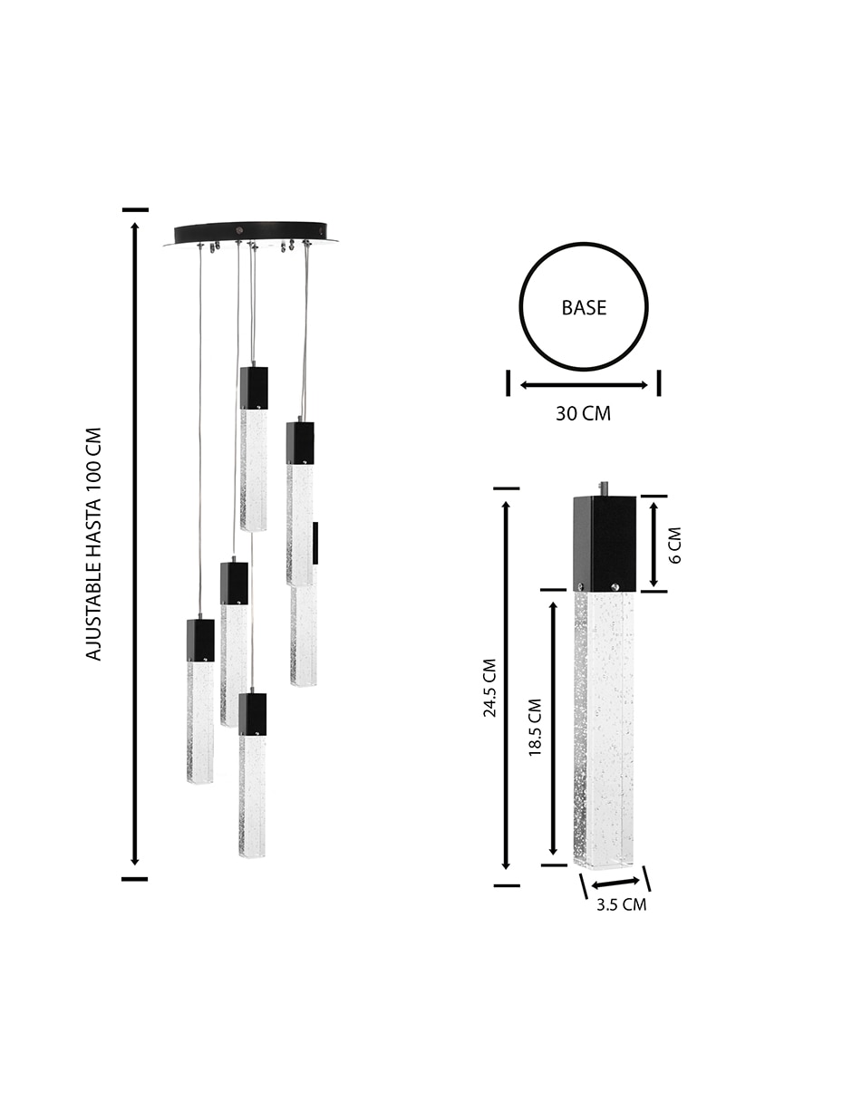 Lampara colgante LED 9