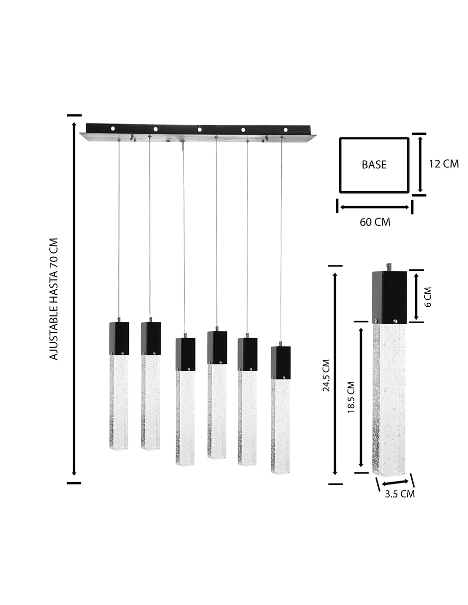 Lampara colgante LED 9