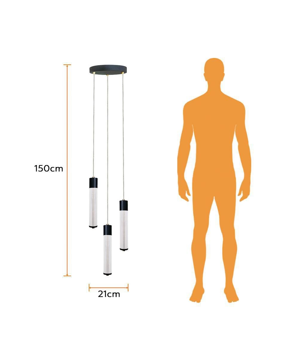 Lámpara colgante LED Hadeus II 5