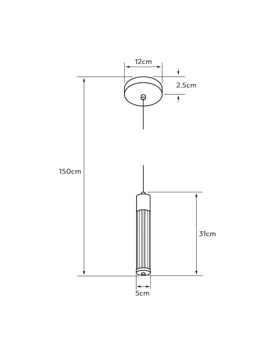 Lámpara colgante led 5